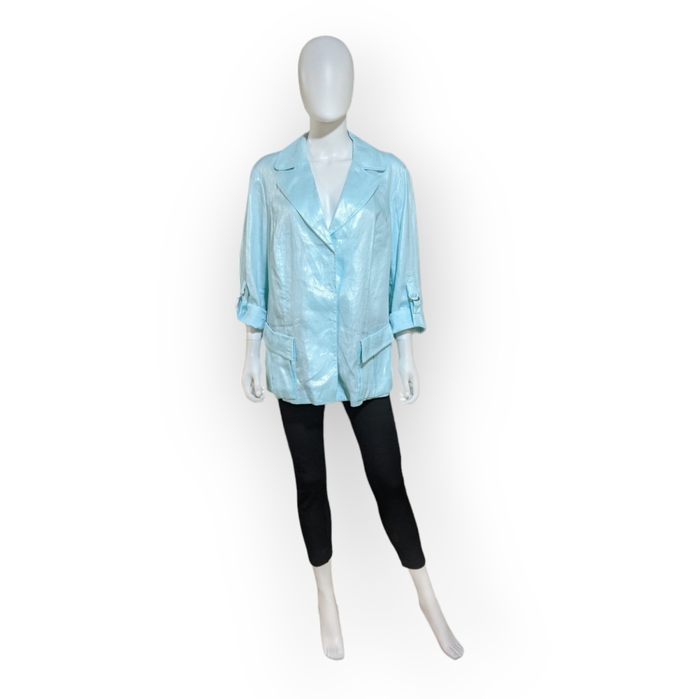 Lafayette 148 Arctic Blue Jacket, 14
